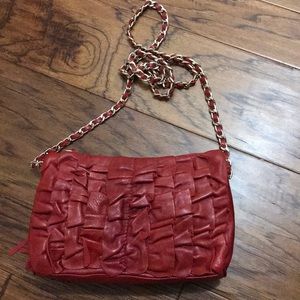 Nordstrom Red leather crossbody